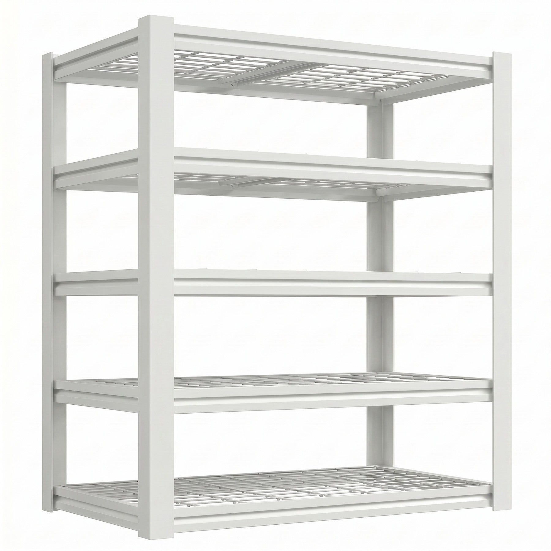 Sailvan 3000LBS Heavy Duty Garage Shelving, 5-Tier Adjustable Metal Storage Shelves, Industrial Steel Utility Rack, 48"W x 24"D x 72"H,Silver