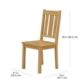 thumbnail image 4 of Better Homes & Gardens Bankston Dining Chair, Natural Pine Finish, 2 Pack, 4 of 14