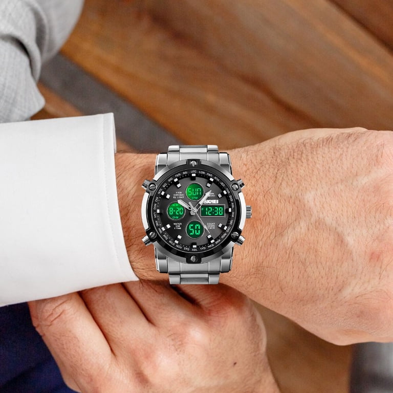 SKMEI Men's Military Analog-Digital Chronograph Watch photo 2