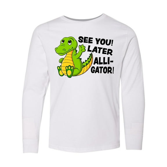 Inktastic See You Later Alligator Long Sleeve Youth T-Shirt