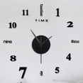 thumbnail image 2 of Clock Wall Decor, Living Room Wall Decor, 20X20 In, Black Wall Clock, Time Marking, Diy Installation, Modern Home Decor, Acrylic Surface, 1 Pc, 2 of 4