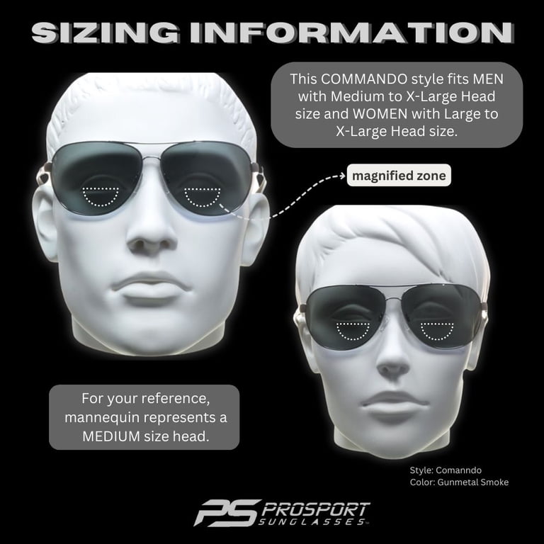 Polarized Bifocal Sunglasses Aviator Metal UV400 Anti-Glare Driving Fishing proSPORT Polarized BIFOCAL Sunglass Reader Anti-Glare  main image 2