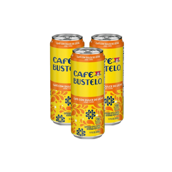 Cafe Bustelo Cafe con Dulce de Leche Espresso Style Iced Coffee, 3 Cans 11 Fl. oz