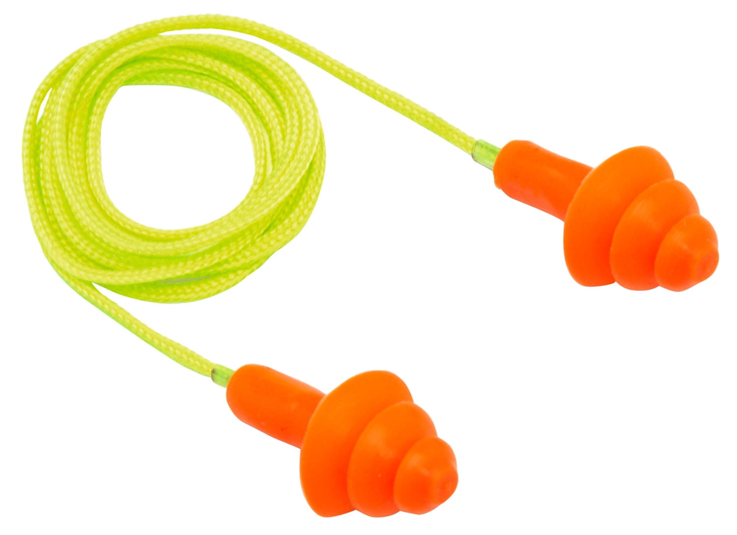 Pyramex RP3001 Reusable Earplugs Corded 24 dB Orange 50 Pair
