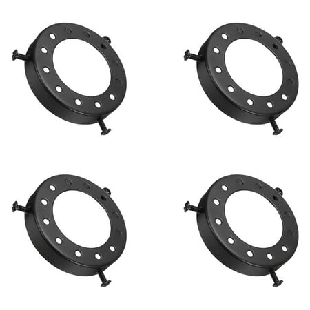 

4Pcs Lamp Retro Pendant Light Holder Chandelier Wall Lamp Accessories 70X13mm/2.76X0.51In Black