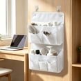 thumbnail image 4 of Cloth Hanging Storage Bag, Large Capacity Wall Mount Organizer, 18x12 Inch Multi Pocket for Closet and Dorm, 4 of 6