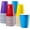 Multicolor, variant on GUSTO 9 Oz Plastic Cups Disposable Drinking Party Cups, Assorted 50-Pack