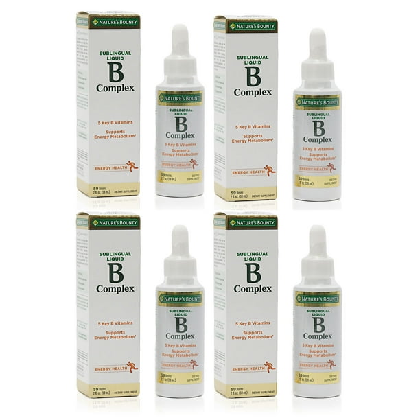 NATURE'S BOUNTY SUBLINGUAL LIQUID 59 DOSES Pack of 4