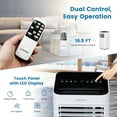 thumbnail image 5 of Costway 5000 BTU (8000 BTU ASHRAE) Portable Air Conditioner 4-in-1 AC Unit with Cool Fan Dehum Sleep Mode, 5 of 12