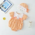 thumbnail image 2 of Chemises d'Automne pour Bébés Filles Combinaison de Neige Bébé Fille Été Imprimé à Capuche Triangle Combinaison d'Escalade Bébé Fille Sac Veste Anti-Pet Combinaison Cool, 2 of 4