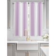 thumbnail image 4 of Bedroom Curtains 63 Inches length, Light Purple White Window Treatment Curtain Drapes, Gradient Solid Stripes Geometric Rod Pocket Curtain Panels for Living Room Kitchen, 42"x63", 2 Panels, 4 of 7