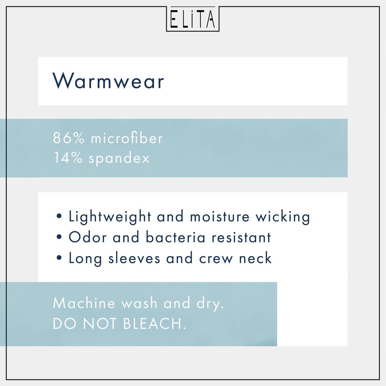 Elita Women's Warm Wear Microfiber Long Sleeve Top