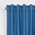 thumbnail image 3 of Aurora Home  Cotton Blend Rod Pocket and Backtab Curtains- Set of 2 Blue - 84"L, 3 of 5