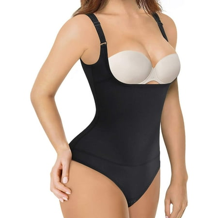 

Nebility Bodysuit Waist Trainer Thong Underwear Slimming Shapewear for Women Tummy Control Full Body Shaper