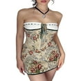 thumbnail image 1 of Femmes Bustier Bodycon Dos Nu Mini Tube Robe Été Courte Bandeau Robes Plage, 1 of 6