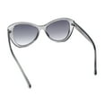 thumbnail image 7 of Womens Oversized Cat Eye Minimal Plastic Retro Diva Sunglasses Slate - Smoke, 7 of 7