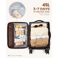 thumbnail image 3 of Equipaje de mano LOVEVOOK de 20 pulgadas con candado TSA para mujeres y hombres, 3 of 9