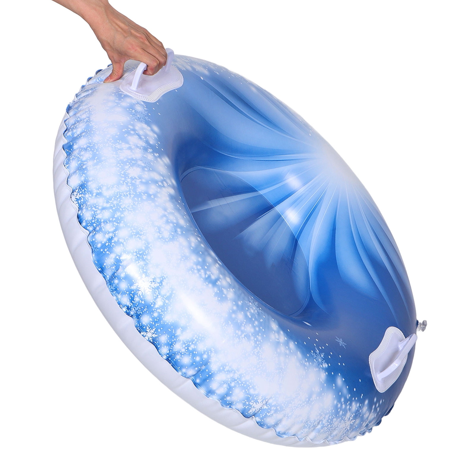 HONMEET Inflatable PVC Round Snow Tube for Winter Sledding and Outdoor , 1 Piece