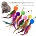 thumbnail image 2 of Productos recomendados Juguete para gatos Palo para gatos Bola de pelo Campana de plumas Bolsa de repuesto para la cabeza, 2 of 6