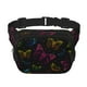 thumbnail image 1 of Fotbe Butterfly Cangurera Cuadrada con Estampado de Doble Capa, Bolsa de Cintura Ajustable Mini para Hombres y Mujeres, 1 of 9