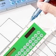 thumbnail image 4 of NANDIYNZHI Plastic Ruler Calculator 5.2x1.8 Inch Green Durable for Classroom and Office,4 in 1 Measuring Tool,Finder Device,Teacher Stationery Stationery,Magnifier Protractor,Digital Math Device, 4 of 5