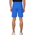 thumbnail image 3 of INSPIRE CHIC Plaid Shorts for Men's Father's Day Gift Summer Flat Front Checked Patterned Dress Shorts 30 Blue, 3 of 5