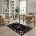 thumbnail image 2 of ODIKA Gothic Pink Moth Delicate Scrollwork Mirrored Butterfly Shaped Pet Friendly & Kids Safe Play for Playroom, Bedroom, Reading Nook, 2 of 7