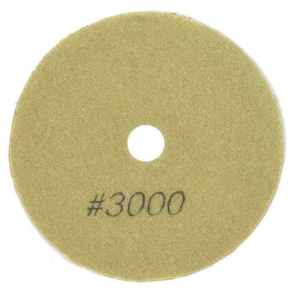 Specialty Diamond BRTW43000 4" Diamond Wet Polishing Pad, 3mm Thick 3000 Grit