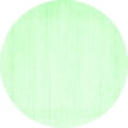 thumbnail image 1 of Ahgly Company Indoor Round Solid Emerald Green Modern Area Rugs, 8' Round, 1 of 4
