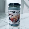 thumbnail image 4 of Blueberry Muffin Vegan Coconut Soy 12 oz/ 355 ml Candle Hand-poured, Eco-friendly, Clean Burning, Bakery, Food, Drink Wood Wick, 4 of 5