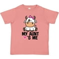 thumbnail image 3 of Inktastic My Aunt Loves Me Girl Cow Girls Toddler T-Shirt, 3 of 5