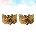 thumbnail image 2 of 4pcs Golden Napkin Rings Leaves Shape Napkin Buckles Metal Iron Napkin Holders Dinning Table Tissue Setting Decoration for Party Table, 2 of 8