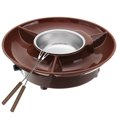 thumbnail image 1 of Chocolate Fondue Maker Set Chocolate Melting Pot Electric Chocolate Fondue Pot with Serving Tray and Forks Detachable Reusable Chocolate and Cheese Fondue for Party Wedding, 1 of 10