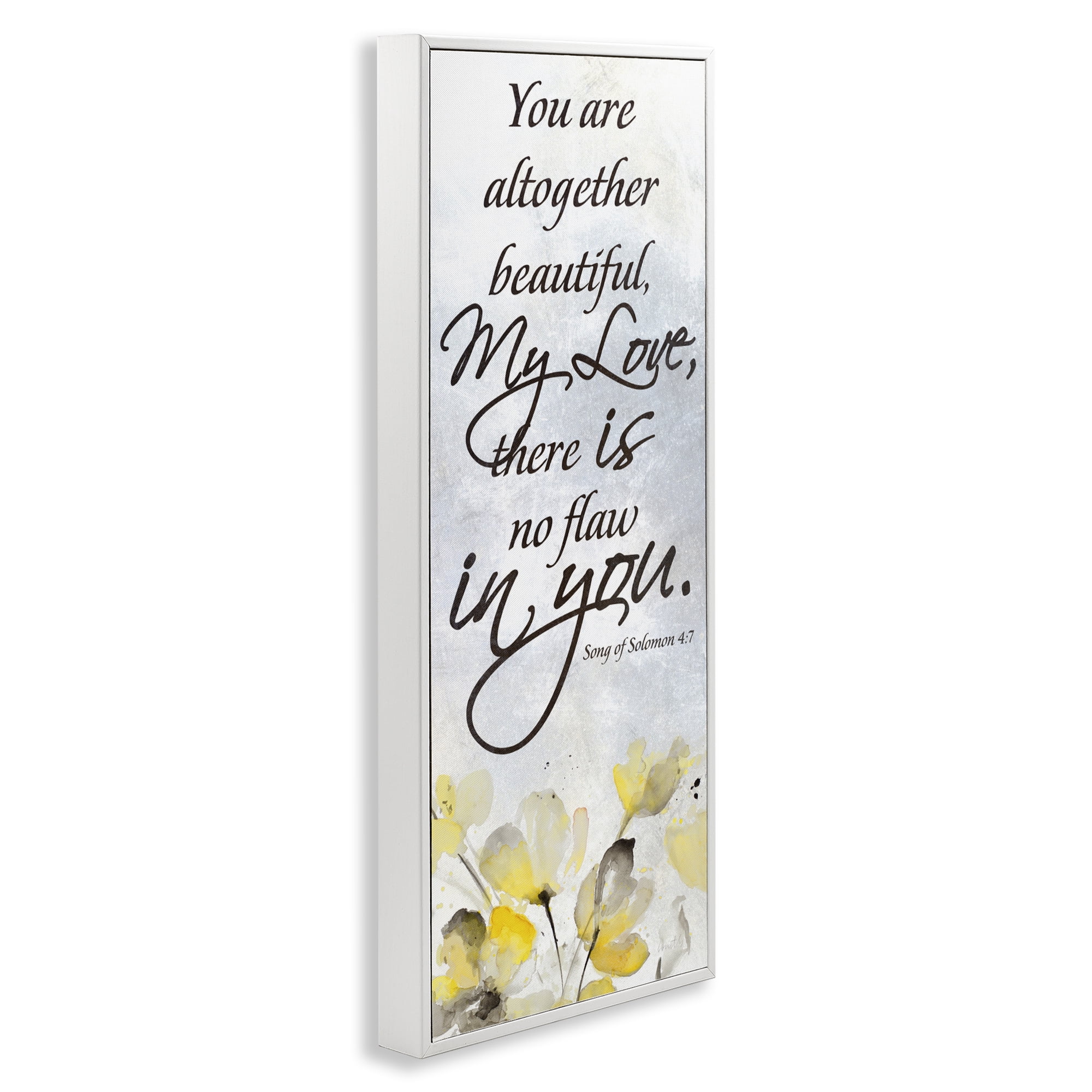 Stupell Industries There Is No Flaw In You White Framed Giclee Art, design by Lanie Loreth