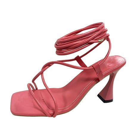 

adviicd Heels Sandals for Women Size 12 Womens Boots High Heeled Boots Sandals Heel Summer High Heels Platform Pumps Stilettos Open Toe Womens Sandals
