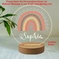 thumbnail image 2 of Personalised Night Light Custom Name Acrylic LED Lamp 7 Light Colors with Wooden Base Gift for Girls Boys Bedroom Table Decoration, 2 of 7