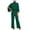 Green—Jumpsuits, variant on Jumpsuits for Women Dressy Mock Neck Backless Pantsuits Business Casual Split Short Sleeve Wide Leg Long Pants Rompers Elegant Jumpsuit for Evening Green XL