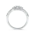 thumbnail image 3 of 3/4ct 3-Stone Diamond Infinity Engagement Ring 10K White Gold, 3 of 4