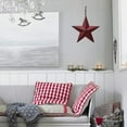 thumbnail image 5 of Patriotic Metal Barn Star Hanging Wall Decor Distressed Country Barn Star Texas Star Decor Outdoor Indoor Decor (1, Red), 5 of 7