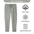 thumbnail image 3 of GBH Boy's Slim-Fit Fleece Jogger Sweatpants (S-XL)(3-Pack), 3 of 4