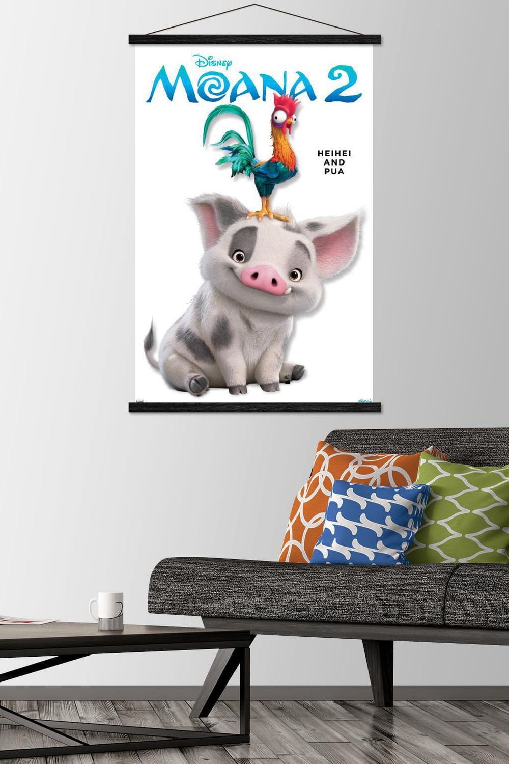 Disney Moana 2 - Heihei and Pua Feature Series Wall Poster