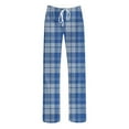 thumbnail image 5 of BUIGTTKLOP Mens and Womens Pajama Pants Unisex Plaid Stretch Comfy Lounge Pants Drawstring Waist Sleep Bottoms with Pockets, 5 of 6