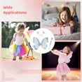 thumbnail image 6 of Set of 2 Youngsters Butterfly Costume Set, Includes 2 Pcs Fairy Princess Butterfly Wings, 2PCS Star Wands, and 2PCS Hairbands for Cosplay, Dress Up, Pretend Play, 15" x 13.8", 6 of 6