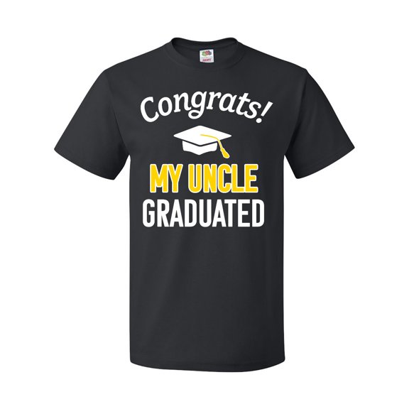 Inktastic Congrats My Uncle Graduated with cap T-Shirt