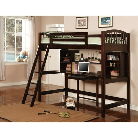 Coaster Perris Bunk Bed Twin Workstation Loft Bed Finished In