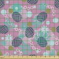 thumbnail image 2 of Tropical Fabric by the Yard, Pattern of Summer Fruits and Plantation Flowers in a Colorful Layout, Decorative Upholstery Fabric for Chairs & Home Accents, Pink and Multicolor by Ambesonne, 2 of 5