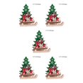 thumbnail image 1 of sweethay Adorno ensamblado de Navidad DIY trineo hecho a mano artesanía de decoración de de Navidad pequeño muñeco de nieve Type2 NO2, 1 of 6