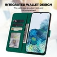 thumbnail image 3 of Cute Cartoon Wallet Phone Case for Samsung Galaxy S20 Plus, with Card Holder Soft PU Leather Kickstand Cover for Men and Women Magnetic Shockproof Protective with Lanyard, Darkgreen, 3 of 9