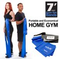 thumbnail image 6 of Super Exercise Band USA MEDIUM Strength Blue 7 Ft. Long. Latex Free Resistance Band. Door Anchor, Carry Pouch, E-book, and iPhone App included., 6 of 7
