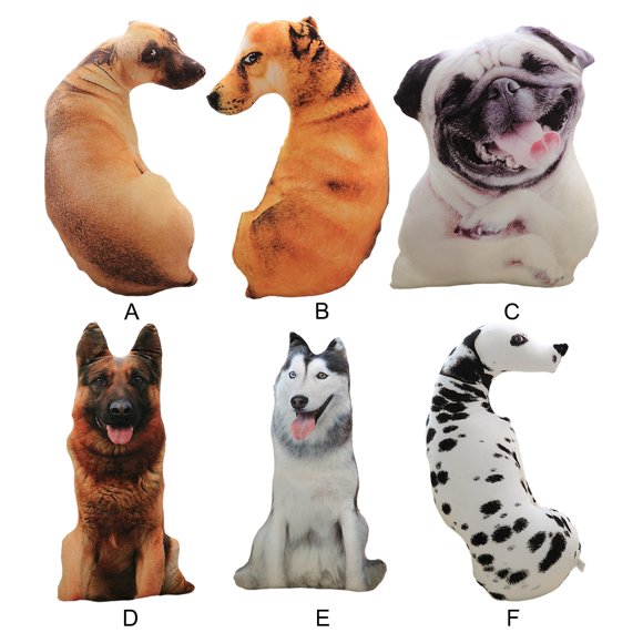 mmirethe Realistic 3D Dog Pillow Soft And Cuddly For Good Night S Sleep Suitable For All Ages Throw Pillow native dog